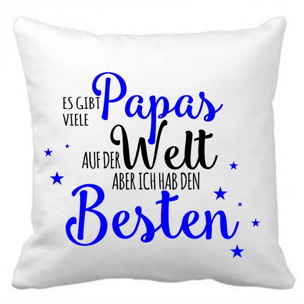 Kuschelkissen mit Spruch "Bester Papa"