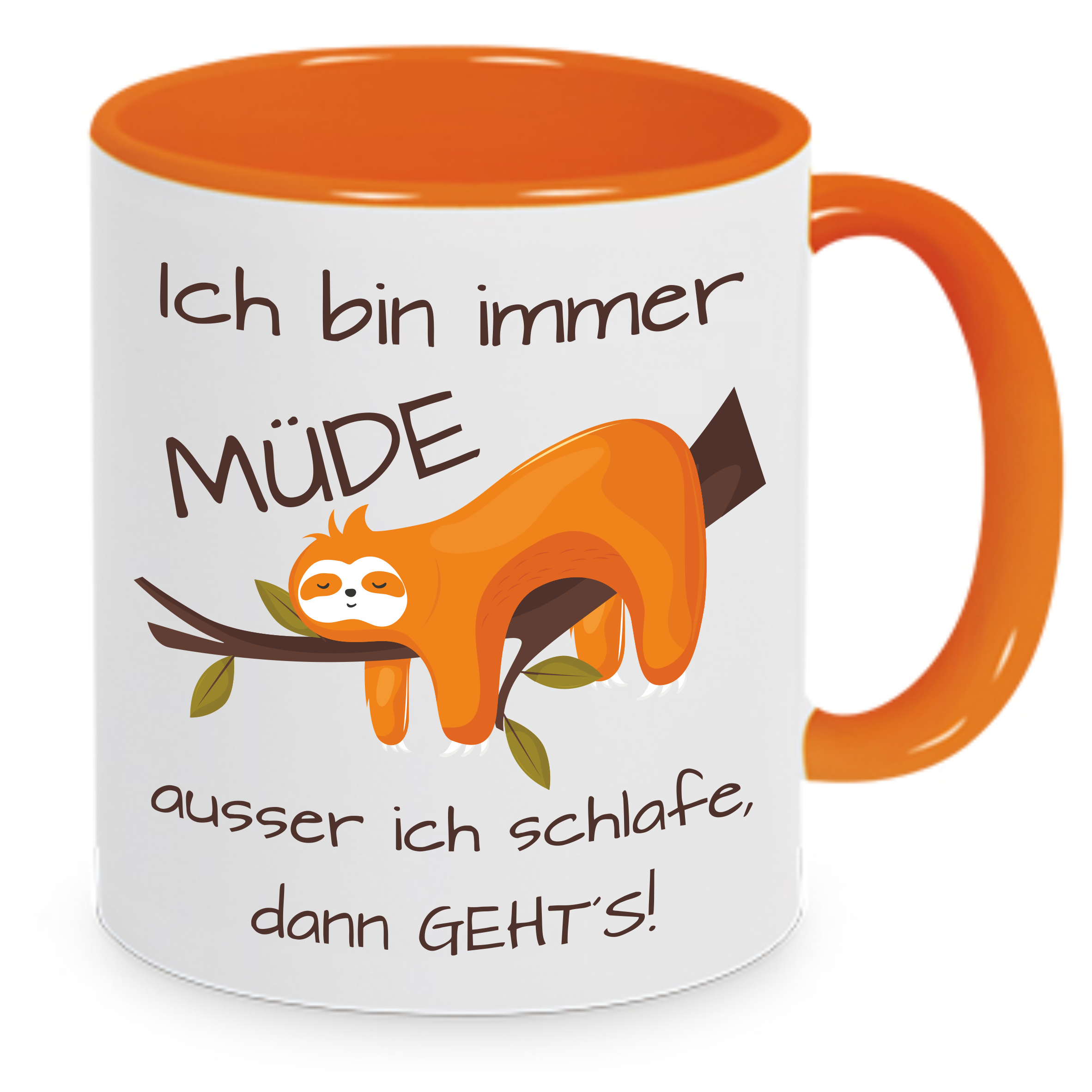 Tasse mit Spruch "Ich bin immer Müde" Tassenliebe.de